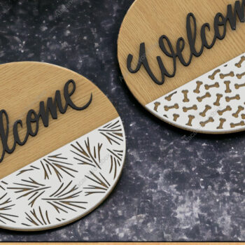 Intra απο ξύλο plywood 3mm-4mm πάχος -  Glowforge για επιγραφές πόρτας Δίασταση 20x20 cm INTRAFABR-91938920 - Image 2