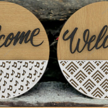 Intra απο ξύλο plywood 3mm-4mm πάχος -  Glowforge για επιγραφές πόρτας Δίασταση 20x20 cm INTRAFABR-91938920 - Image 3