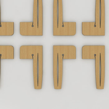 Intra απο ξύλο plywood 3mm-4mm πάχος - Καρφίτσες Glowforge Lightburn Honeycomb Δίασταση 30x20 cm INTRAFABR-60986295 - Image 2