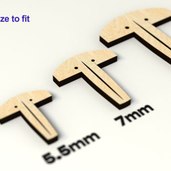 Intra απο ξύλο plywood 3mm-4mm πάχος - Καρφίτσες Glowforge Δίασταση 20x20 cm INTRAFABR-26354335 - Image 3