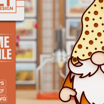 Intra απο ξύλο plywood 3mm-4mm πάχος - Δέσμη κοπής με λέιζερ Gnome 3d  Δίασταση 20x25 cm INTRAFABR-94976963 - Image 3