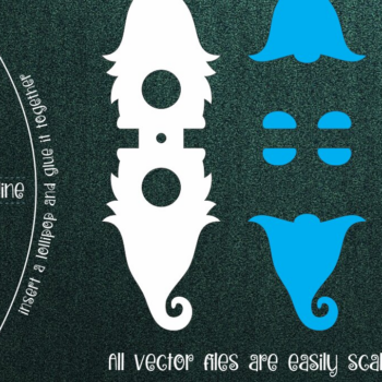 Intra απο ξύλο plywood 3mm-4mm πάχος - Gnome και Bee Lollipop Holder Δίασταση 30x20 cm INTRAFABR-10663723 - Image 1