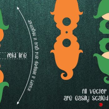 Intra απο ξύλο plywood 3mm-4mm πάχος - Gnome Girl Patrick's Day Lollipop Holder Δίασταση 30x20 cm INTRAFABR-24063619 - Image 1