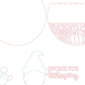 Intra απο ξύλο plywood 3mm-4mm πάχος - Gnome Hello Fall Door Δίασταση 20x20 cm INTRAFABR-110613788 - Image 4