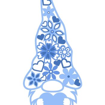 Intra απο ξύλο plywood 3mm-4mm πάχος - Μοτίβο κοπής με λέιζερ GNOME Δίασταση 3x8 cm INTRAFABR-38656156 - Image 5