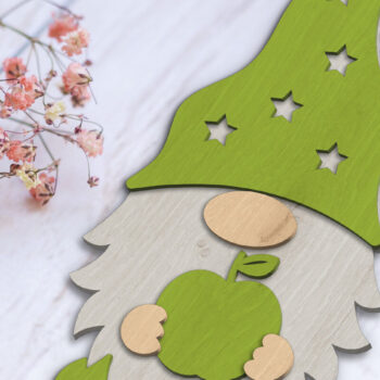 Intra απο ξύλο plywood 3mm-4mm πάχος - Διακοσμητικό κομμένο  με στρώσεις Gnome Δίασταση 34x7 cm INTRAFABR-99223737 - Image 3
