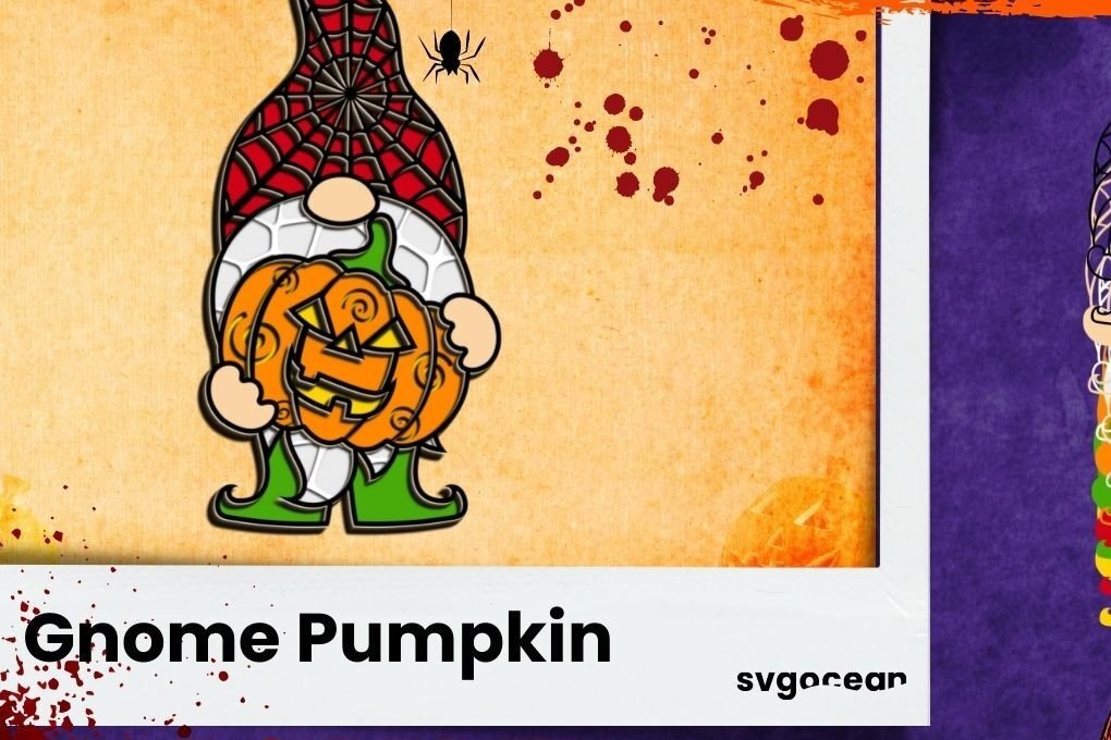 Intra απο ξύλο plywood 3mm-4mm πάχος - Gnome Pumpkin Layered Δίασταση 15x15 cm INTRAFABR-36156023