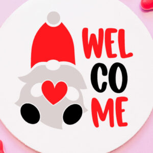 Intra απο ξύλο plywood 3mm-4mm πάχος - Gnome . Στρογγυλό σημάδι του Αγίου Βαλεντίνου Δίασταση 20x20 cm INTRAFABR-82902049