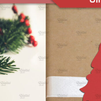 Intra απο ξύλο plywood 3mm-4mm πάχος - Gnome . Ετικέτα δώρου XMas Ribbon Δίασταση 15x15 cm INTRAFABR-83086938 - Image 1