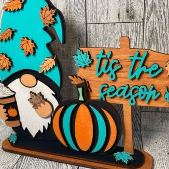 Intra απο ξύλο plywood 3mm-4mm πάχος - Το Gnome Tis the Season Laser  Δίασταση 30x20 cm INTRAFABR-38355999 - Image 2