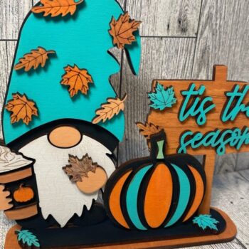 Intra απο ξύλο plywood 3mm-4mm πάχος - Το Gnome Tis the Season Laser  Δίασταση 30x20 cm INTRAFABR-38355999 - Image 4