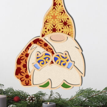 Intra απο ξύλο plywood 3mm-4mm πάχος - GNOMES CHRISTMAS BNDLE Αποκοπή αρχείων Δίασταση 10x13 cm INTRAFABR-17662378 - Image 2