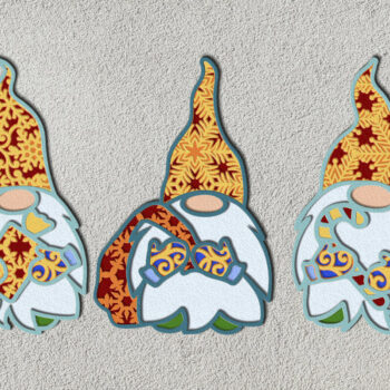 Intra απο ξύλο plywood 3mm-4mm πάχος - GNOMES CHRISTMAS BNDLE Αποκοπή αρχείων Δίασταση 10x13 cm INTRAFABR-17662378 - Image 5