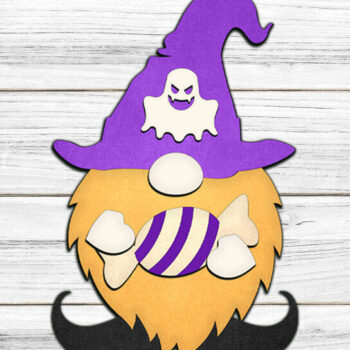 Intra απο ξύλο plywood 3mm-4mm πάχος - Αρχεία αποκοπής με λέιζερ Gnomes Halloween Δίασταση 6x6 cm INTRAFABR-119039752 - Image 4