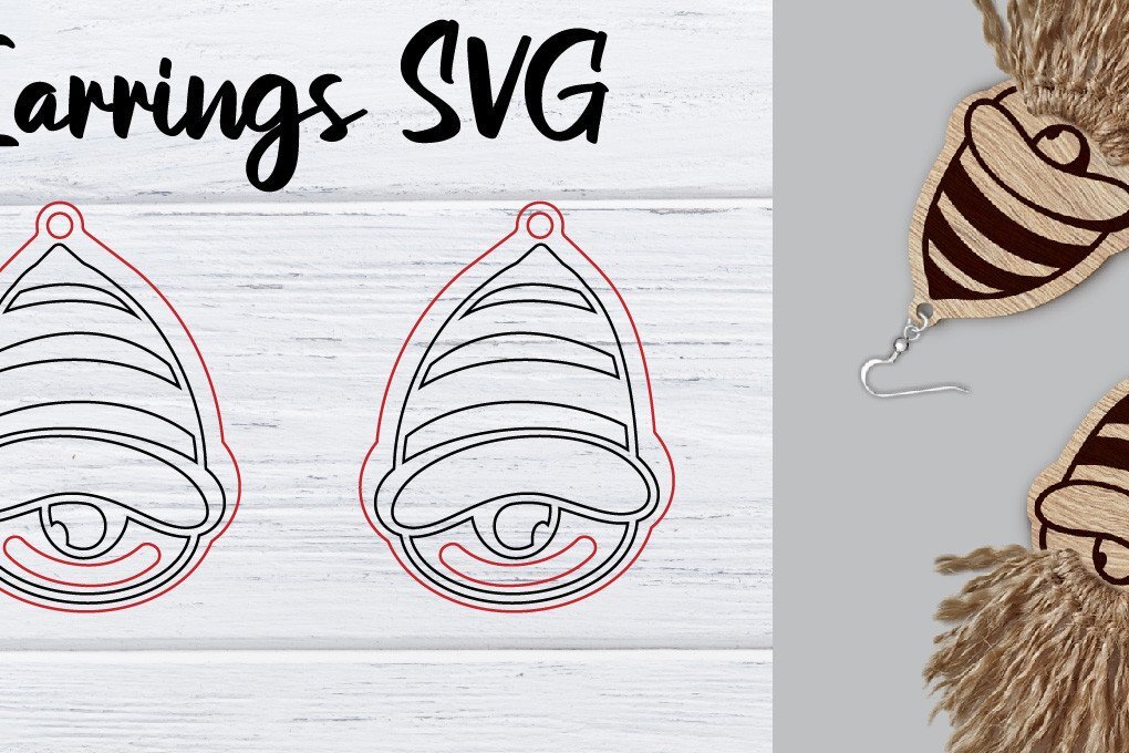 Intra απο ξύλο plywood 3mm-4mm πάχος - Σκουλαρίκια Gnomes Macrame  | Μακραμέ Δίασταση 3x3 cm INTRAFABR-36056446