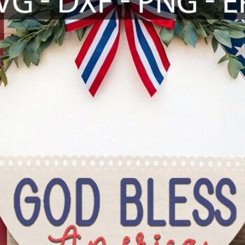 Intra απο ξύλο plywood 3mm-4mm πάχος - God Bless America Door Δίασταση 30x20 cm INTRAFABR-117243513 - Image 3