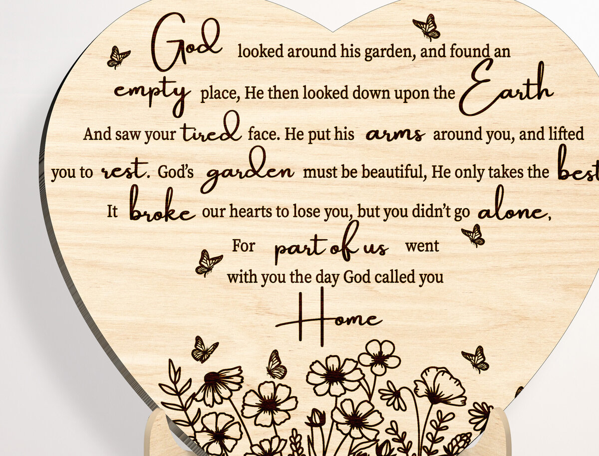 Intra απο ξύλο plywood 3mm-4mm πάχος - God's Garden Stand Decor Laser Cut  Δίασταση 20x20 cm INTRAFABR-100247356