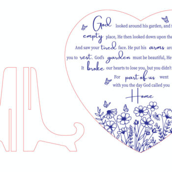 Intra απο ξύλο plywood 3mm-4mm πάχος - God's Garden Stand Decor Laser Cut Δίασταση 20x20 cm INTRAFABR-100247356 - Image 3