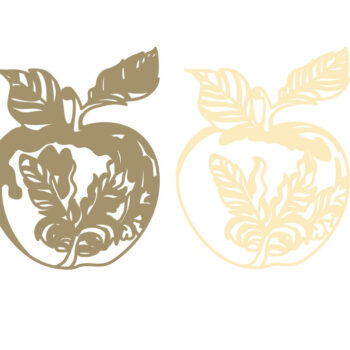 Intra απο ξύλο plywood 3mm-4mm πάχος - Golden Apple Multilayer /3D Layered Δίασταση 30x20 cm INTRAFABR-64464382 - Image 2