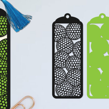 Intra απο ξύλο plywood 3mm-4mm πάχος - Μπάλα του γκολφ σελιδοδείκτης Papercut  Δίασταση 5x20 cm INTRAFABR-97228695 - Image 1