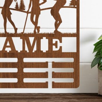 Intra απο ξύλο plywood 3mm-4mm πάχος - Όνομα κατόχου μεταλλίου γκολφ  Laser Δίασταση 30x20 cm INTRAFABR-73714056 - Image 1