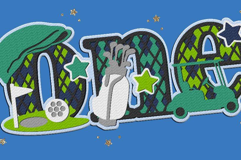 Intra απο ξύλο plywood 3mm-4mm πάχος - Golf Hole in One Cake Topper 3D  Δίασταση 20x20 cm INTRAFABR-119976651