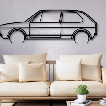 Intra απο ξύλο plywood 3mm-4mm πάχος - Golf Laser Cut Car Silhouette Car Dxf Δίασταση 20x20 cm INTRAFABR-113464030 - Image 1