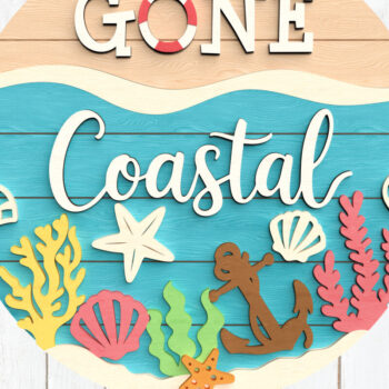 Intra απο ξύλο plywood 3mm-4mm πάχος - Πηγαίνετε παράκτια στρογγυλή πινακίδα  Δίασταση 6x6 cm INTRAFABR-122961120 - Image 1