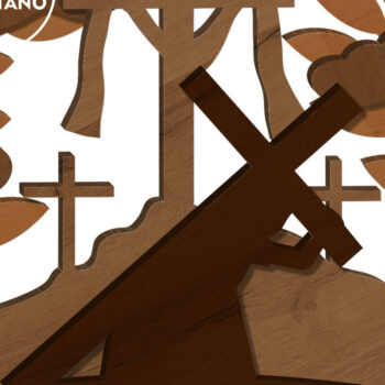 Intra απο ξύλο plywood 3mm-4mm πάχος - Ευλογία Μεγάλης Παρασκευής, Διακόσμηση σπιτιού Δίασταση 5x8 cm INTRAFABR-85044488 - Image 5