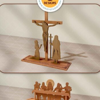 Intra απο ξύλο plywood 3mm-4mm πάχος - Μεγάλη Παρασκευή Σετ 8 Δίασταση 40x50 cm INTRAFABR-120342501 - Image 1