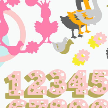 Intra απο ξύλο plywood 3mm-4mm πάχος - Goose Cake Topper 3D Δίασταση 20x20 cm INTRAFABR-120231920 - Image 3