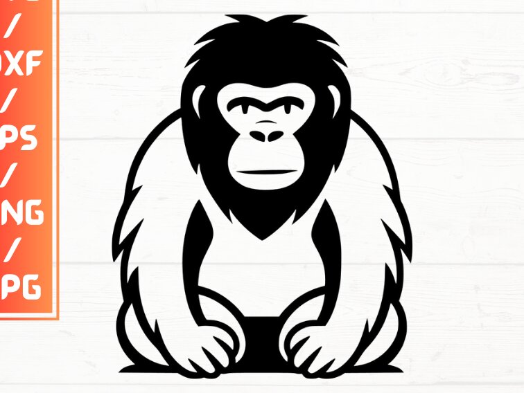 Intra απο ξύλο plywood 3mm-4mm πάχος - Gorilla , DXF, EPS, JPG, PNG Δίασταση 20x20 cm INTRAFABR-115721967