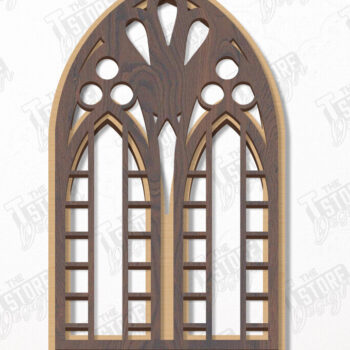 Intra απο ξύλο plywood 3mm-4mm πάχος - Πακέτο γοτθικών παραθύρων | Γοτθικό Στυλ|CNC Δίασταση 20x25 cm INTRAFABR-113774077 - Image 5