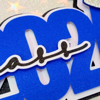 Intra απο ξύλο plywood 3mm-4mm πάχος - Graduation 2024 Cake Topper Δίασταση 20x20 cm INTRAFABR-103159065 - Image 3