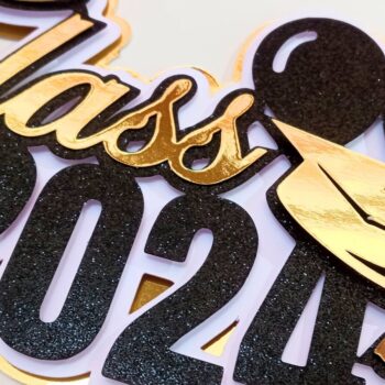 Intra απο ξύλο plywood 3mm-4mm πάχος - Graduation 2024 Cake Topper Δίασταση 20x20 cm INTRAFABR-103126532 - Image 1