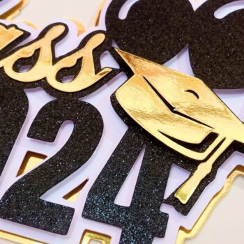 Intra απο ξύλο plywood 3mm-4mm πάχος - Graduation 2024 Cake Topper Δίασταση 20x20 cm INTRAFABR-103126532 - Image 4