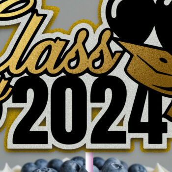 Intra απο ξύλο plywood 3mm-4mm πάχος - Graduation 2024 Cake Topper Δίασταση 20x20 cm INTRAFABR-103126532 - Image 5