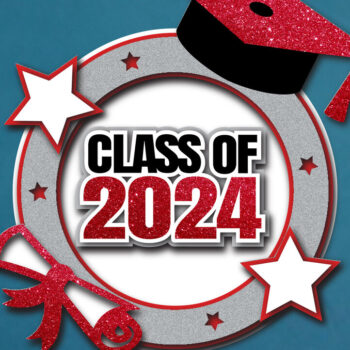 Intra απο ξύλο plywood 3mm-4mm πάχος - Graduation 2024 Cake Topper Δίασταση 20x20 cm INTRAFABR-103153231 - Image 2