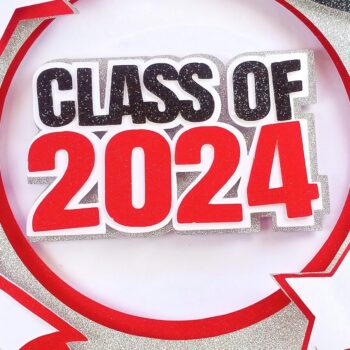 Intra απο ξύλο plywood 3mm-4mm πάχος - Graduation 2024 Cake Topper Δίασταση 20x20 cm INTRAFABR-103153231 - Image 3