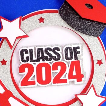 Intra απο ξύλο plywood 3mm-4mm πάχος - Graduation 2024 Cake Topper Δίασταση 20x20 cm INTRAFABR-103153231 - Image 5