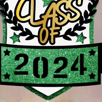 Intra απο ξύλο plywood 3mm-4mm πάχος - Graduation 2024 Cake Topper Δίασταση 20x20 cm INTRAFABR-103082128 - Image 1