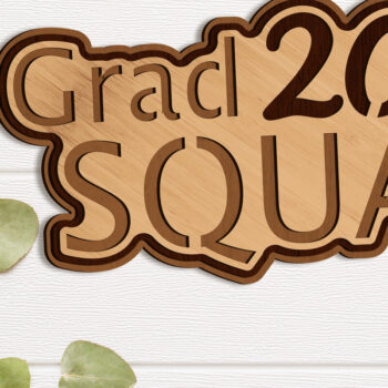 Intra απο ξύλο plywood 3mm-4mm πάχος - Διακοσμητικό κομμένο Graduation 2024 Δίασταση 6x10 cm INTRAFABR-94713374 - Image 2