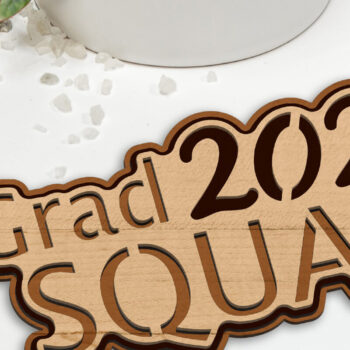 Intra απο ξύλο plywood 3mm-4mm πάχος - Διακοσμητικό κομμένο Graduation 2024 Δίασταση 6x10 cm INTRAFABR-94713374 - Image 3