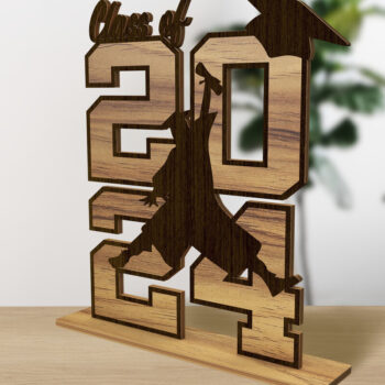 Intra απο ξύλο plywood 3mm-4mm πάχος - Διακοσμητική  Graduation 2024 Δίασταση 5x6 cm INTRAFABR-98863690 - Image 7