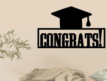 Intra απο ξύλο plywood 3mm-4mm πάχος - Graduation 2024 Laser Metal Wall Bundle Δίασταση 6x6 cm INTRAFABR-97384528 - Image 2