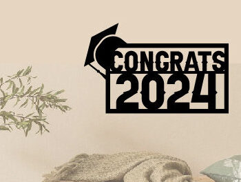 Intra απο ξύλο plywood 3mm-4mm πάχος - Graduation 2024 Laser Metal Wall Bundle Δίασταση 6x6 cm INTRAFABR-97384528 - Image 6