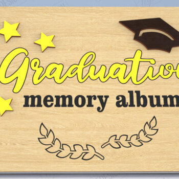 Intra απο ξύλο plywood 3mm-4mm πάχος - Εξώφυλλο άλμπουμ αποφοίτησης | Βιβλίο επισκεπτών Grad Δίασταση 20x20 cm INTRAFABR-118951303 - Image 1