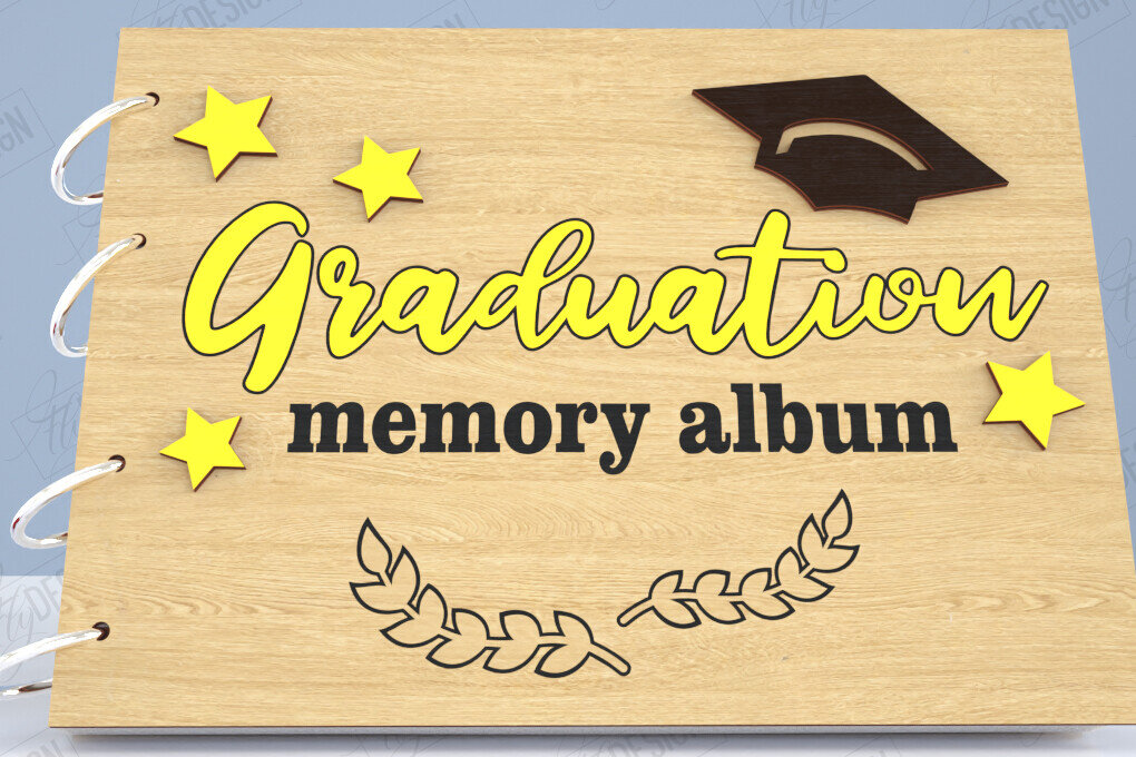 Intra απο ξύλο plywood 3mm-4mm πάχος - Εξώφυλλο άλμπουμ αποφοίτησης | Βιβλίο επισκεπτών Grad Δίασταση 20x20 cm INTRAFABR-118951303