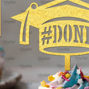 Intra απο ξύλο plywood 3mm-4mm πάχος - Κοπή Laser Topper Topper Graduation Cake Δίασταση 30x20 cm INTRAFABR-95252728