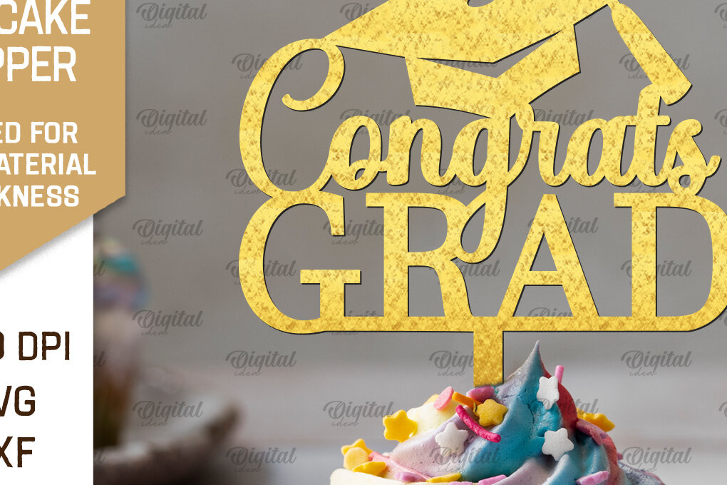 Intra απο ξύλο plywood 3mm-4mm πάχος - Κοπή Laser Topper Topper Graduation Cake Δίασταση 30x20 cm INTRAFABR-95252175